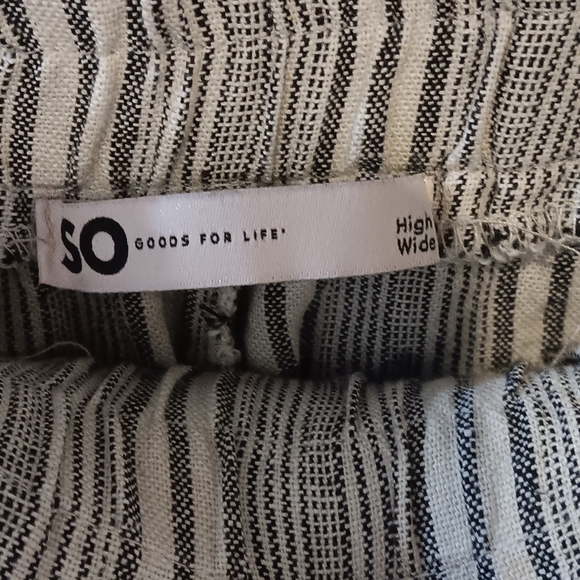 SO Linen Blend Wide Leg Palazzo Pants M - Picture 4 of 8